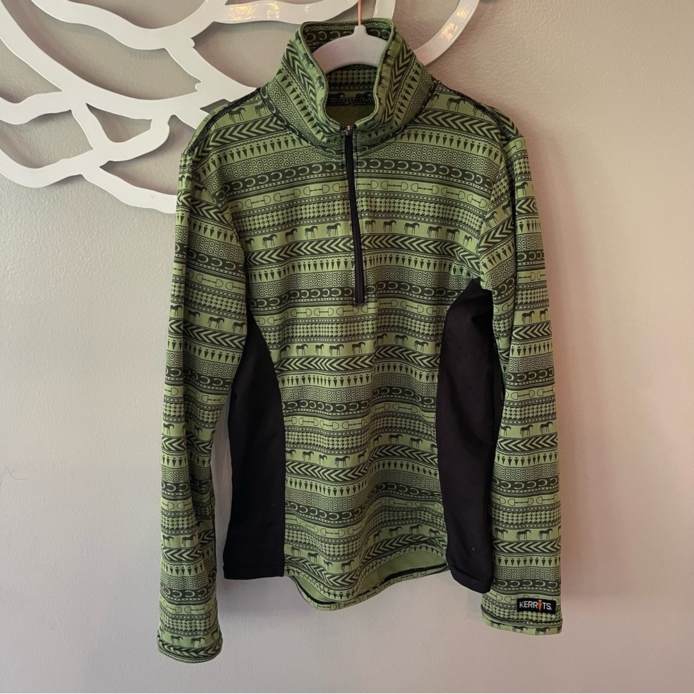 Girls Kerrits Pullover Quarter Zip Sun Shirt - size small